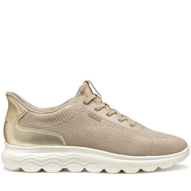 Γυναικεία Ανατομικά Sneakers Geox Spherica D557MA 06KBN CH62L Μπεζ/Χρυσά Μπεζ - 36