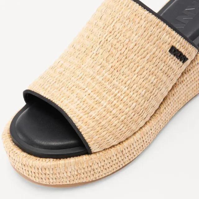 Ψάθινες Πλατφόρμες DKNY Conrad Wedge Sandals K1517736 Μπεζ - 36 2