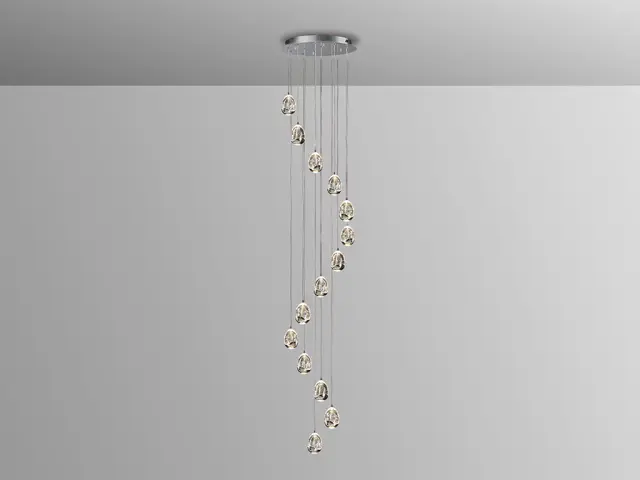 ROCIO 14 LED LAMP Ø50 CHROME φωτιστικό κρεμαστό Χρώμιο 3