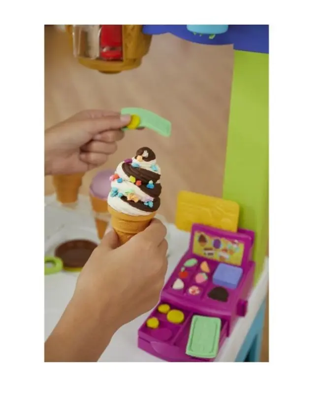 Hasbro Play-Doh Kitchen Creations Ultimate Ice Cream Truck Όχημα Παγωτού F1039 3