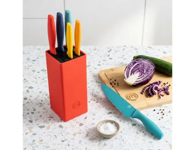 Σετ Μαχαίρια Vivid MasterChef με βάση - 6 τεμάχια VRD259102806
