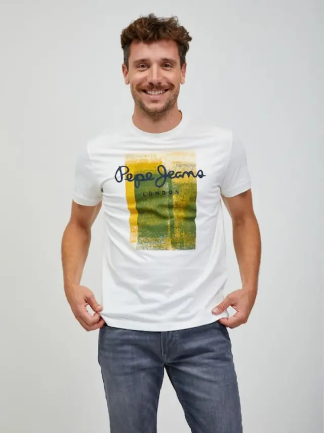 PEPE JEANS SAWYER-ΜΠΛΟΥΖΑ ΑΝΔΡΙΚΗ OFF WHITE