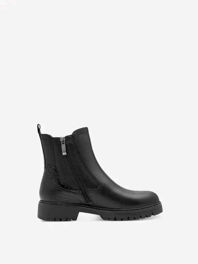 Μποτάκι Chelsea Tamaris 1-25466-45-003 Black Leather - 36 2