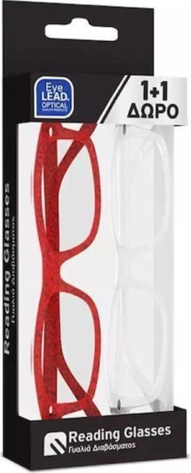 Eyelead Γυναικεία Γυαλιά Πρεσβυωπίας +4.00 Κόκκινα / Διάφανα 2τμχ