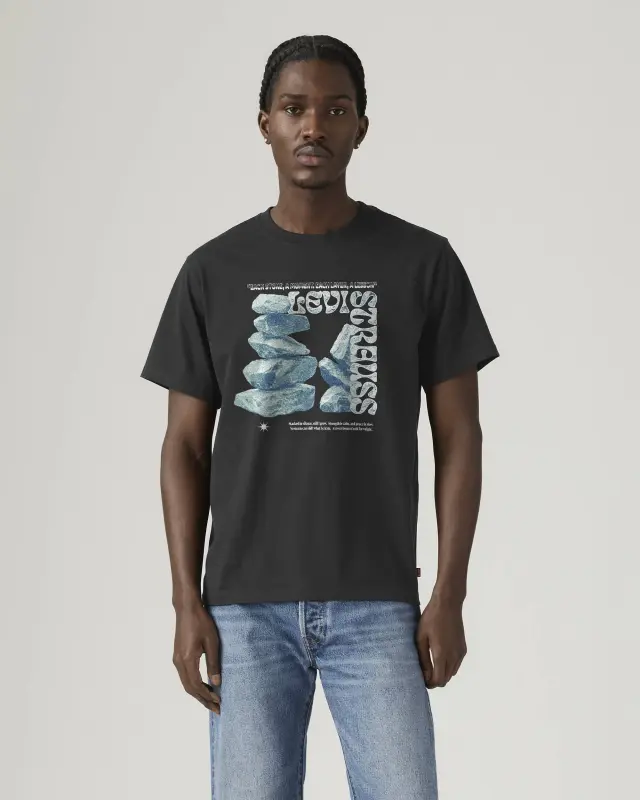 Ss Relaxed Fit Tee Blacks JET BLACK