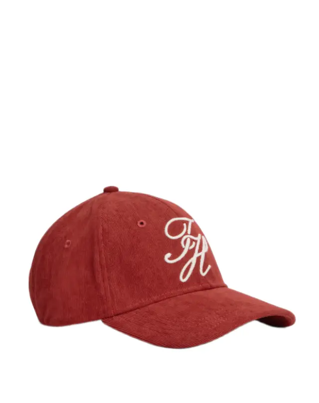 Tommy Hilfiger γυναικείο κοτλέ καπέλο jockey AW0AW19099-2