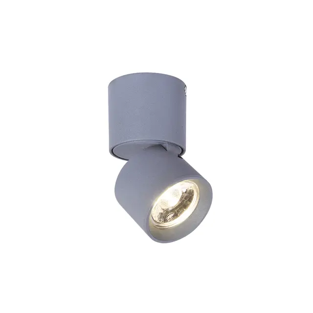 AcaLight Offer NETTO ΦΩΤΙΣΤΙΚΟ ΕΠΙΤΟΙΧΟ ΑmmΩΔΕΣ ΓΚΡΙ ΑΛΟΥΜΙΝΙΟ LED 5W 3000K 400Lm IP20 Φ56Χ95mm