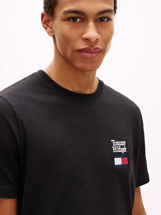 Tommy Hilfiger Aνρικό T-shirt Μαύρο Μαύρο 2
