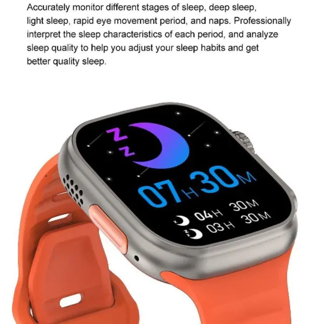 DT NO.1 DT8 Ultra Aluminium 43mm Smartwatch με Παλμογράφο (Μαύρη Κάσα / Μαύρο Λουρί Σιλικόνης) 2