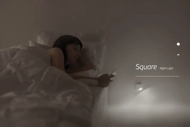 Square 04224/W/C Φωτάκι νυκτός led λευκό 4000k Άσπρο 2