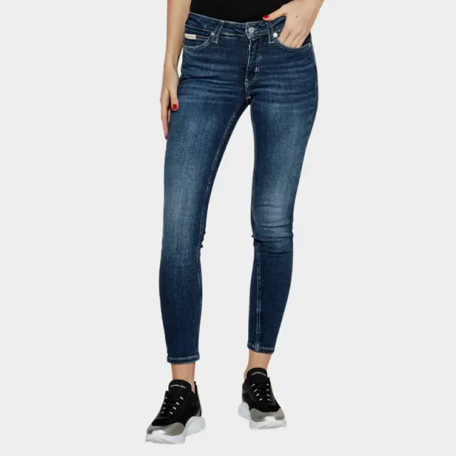 Calvin Klein - Γυναικείο Παντελόνι Jean Ck Skinny Fit J20J224491-1BJ Μπλε Σκούρο - W29 L32