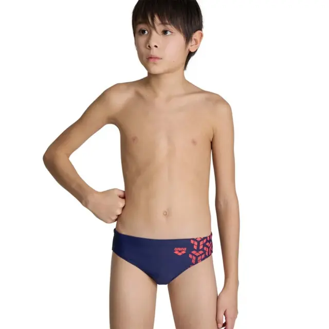 Arena Boy's Kikko V Graphic Swim Briefs Slip Μπλε - Κόκκινο 006722-740 (Arena) - 10 Years
