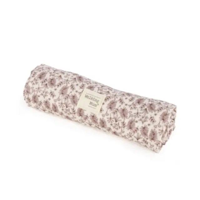 Walking Mum: Πάνα Μουσελίνα Bamboo Gala Cherry 120x120εκ.