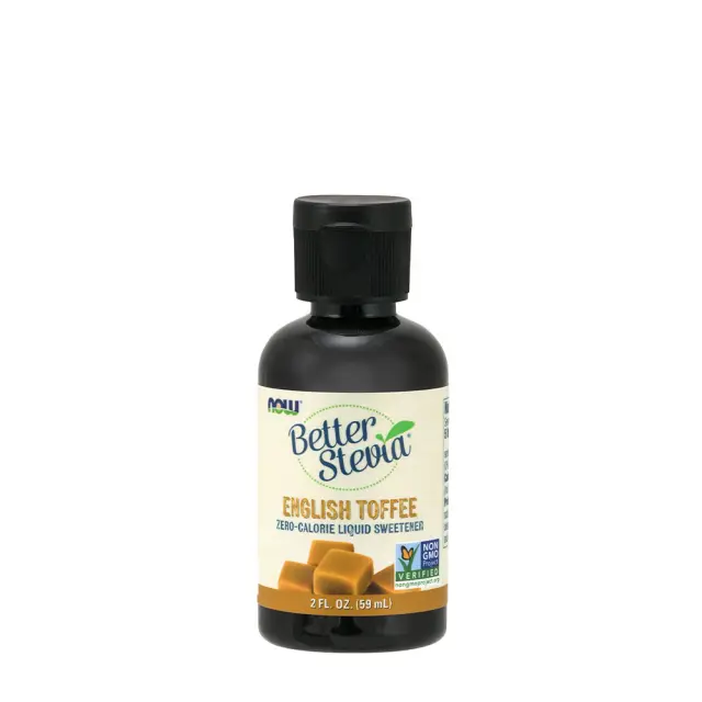 Now Foods BetterStevia Liquid English Toffee, 59 ml
