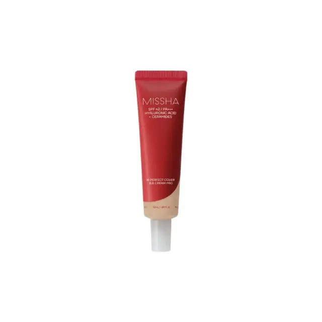 Missha M Perfect Cover BB Cream Pro No21 Κρέμα Προσώπου Υψηλής Κάλυψης που Συνδυάζει Μακιγιάζ, Περιποίηση και Αντηλιακή Προστασία, 50ml