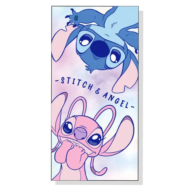 Πετσέτα θαλάσσης Disney Stitch + Angel microfibre beach towel 70*140cm