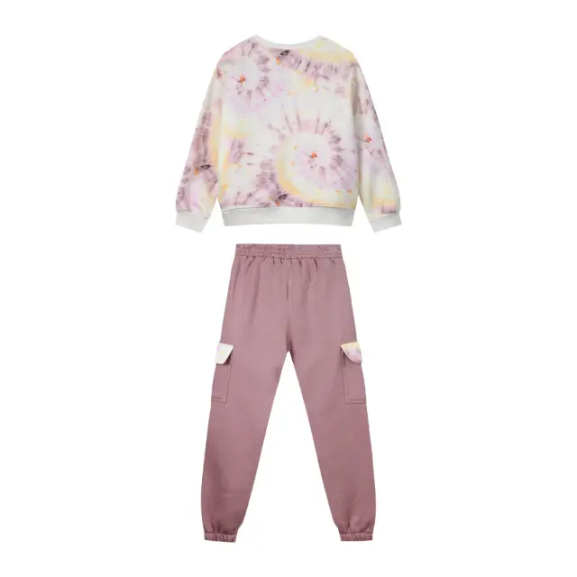 Junior 10 έως 18 ετών Φούτερ σετ φόρμας με τύπωμα dusty pink 3