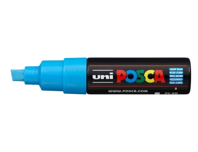 Μαρκαδόρος Σχεδίου Uni Posca PC-8K με πάχος μύτης 8.0mm - Light BluePC-8K(E) - AN-MΠΛE