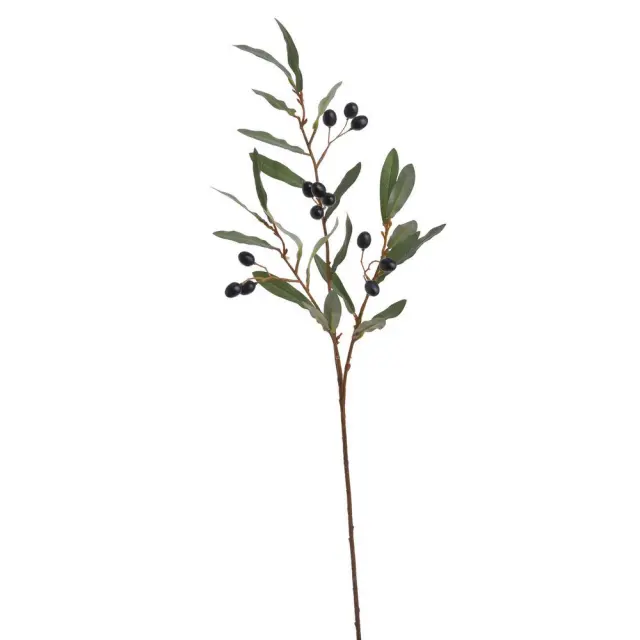 Κλαδί ελιάς με καρπούς τεχνητό φυτό, 88cm