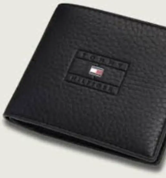 Tommy Hilfiger Ανδρικό Μεσαίο Πορτοφόλι TH Casual Flag CC And Coin Μαύρο 2