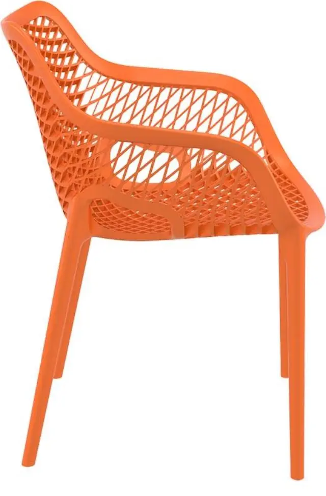 Πολυθρόνα Στοιβαζόμενη AIR Πορτοκαλί PP 57x60x81cm 3