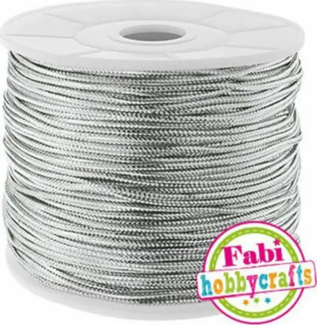 Κορδόνι Μεταλλικό Fabi 2mm x 50m Ασημί