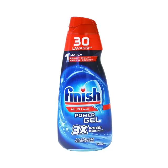 Finish All in One Power Gel Fresh Πλυντηρίου Πιάτων 600ml 30 Μεζούρες