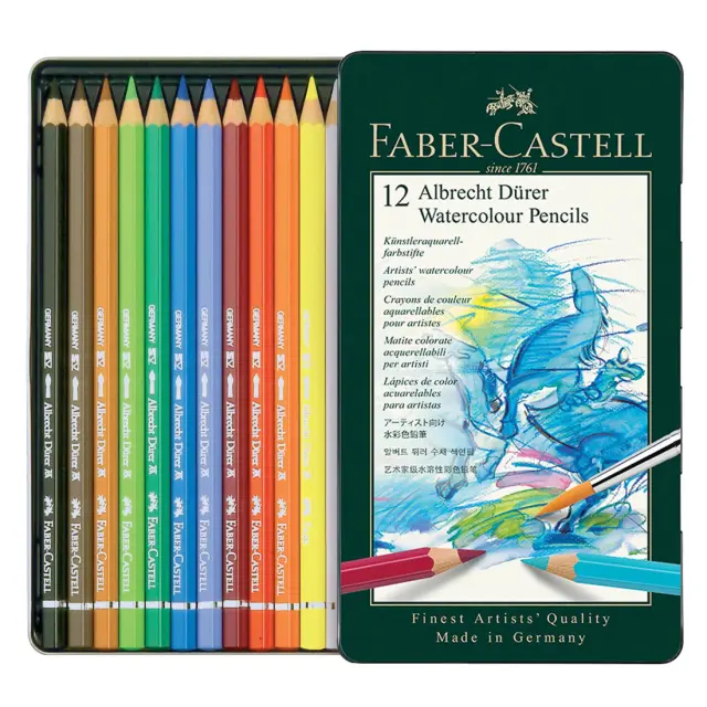 Σετ Μολύβια Ακουαρέλας Faber-Castell Albrecht Durer, 12 Χρώματα