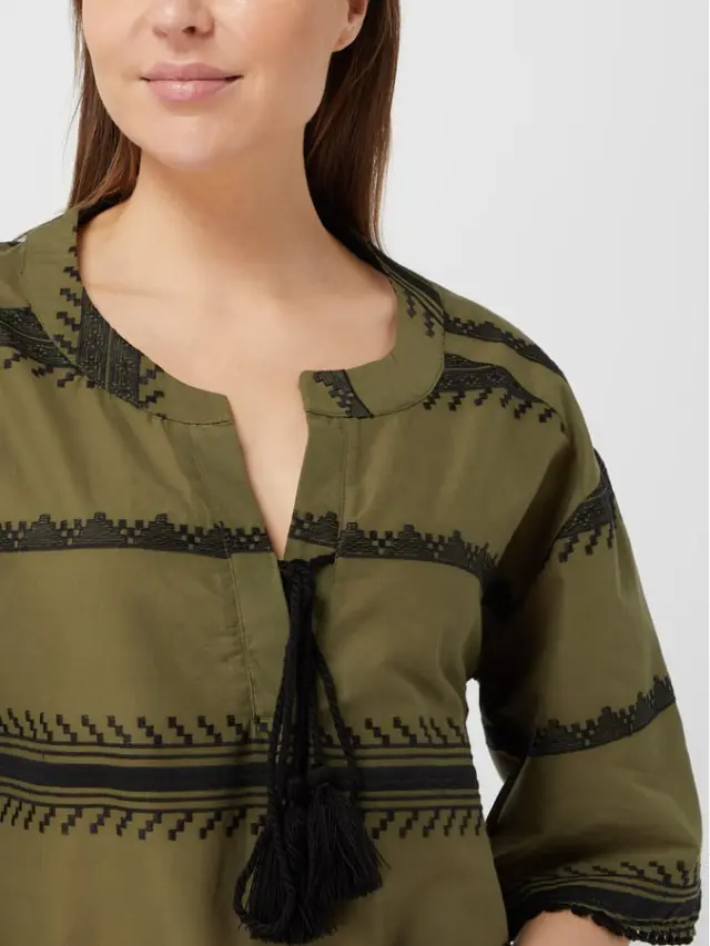 B242 - Oil Green - BEACHWEAR GREEN & BLACK EMBROIDERY 3