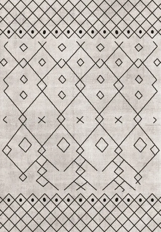 Χαλί Γκρι/Μαύρο Ν.5003 120x180cm
