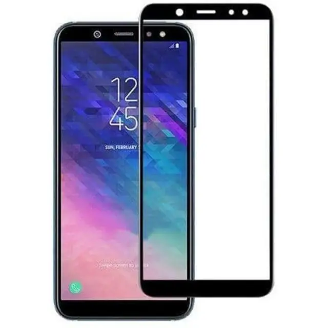 Tempered glass- Αντιχαρακτικό τζάμι προστασίας Samsung Galaxy A6 Plus 2018 Full Black