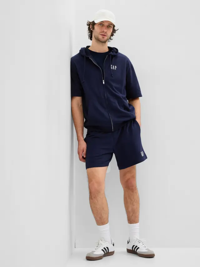 Ανδρικό Σορτς Φόρμας Vintage Soft με Λογότυπο blue