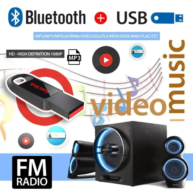 FO-701 Ηχοσύστημα Αυτοκινήτου Universal 1DIN (Bluetooth/USB/AUX) με Οθόνη Αφής 7" 3
