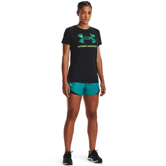 Under Armour Sportstyle Graphic T-shirt (1356305-005) - Μαύρο-Λαχανί - XS 3