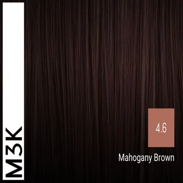 Sensus M3K Permanent Hair Color 4.6 Mahogany Brown 100ml - (μόνιμη βαφή μαονί καστανό) 2