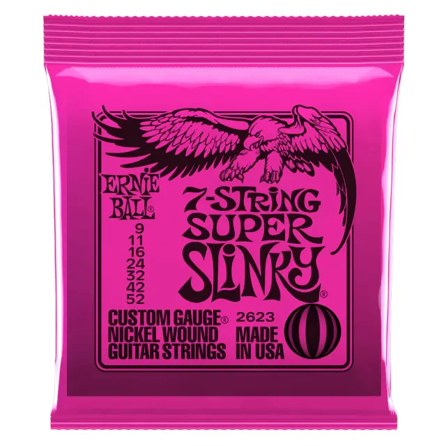 ErnieBall 2623 Super Slinky Χορδές 7χορδης Ηλεκτρικής Κιθάρας 009