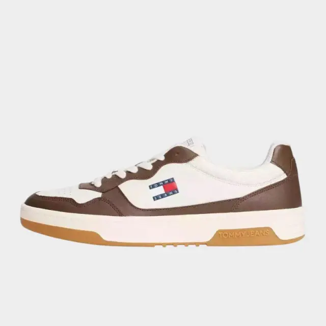 Tommy Hilfiger - Ανδρικά Sneakers Cupsole Leather Ess EM0EM01443-0LI Καφέ - 46 3