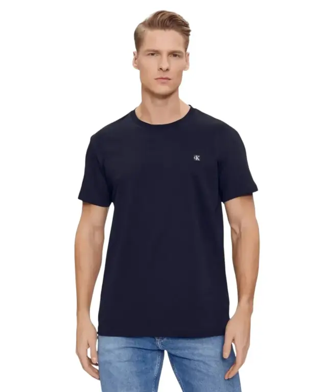Calvin Klein - Ανδρικό T-shirt Regular Fit Ck Embro Badge Tee J30J325268-CHW Mπλε - XL