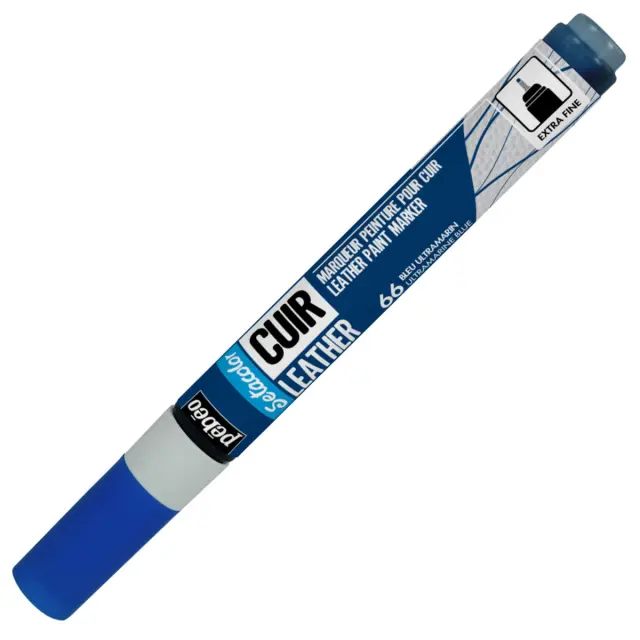 Pebeo Μαρκαδόρος Δέρματος Setacolor Leather Μύτη 0.7mm - 66 Ultramarine Blue