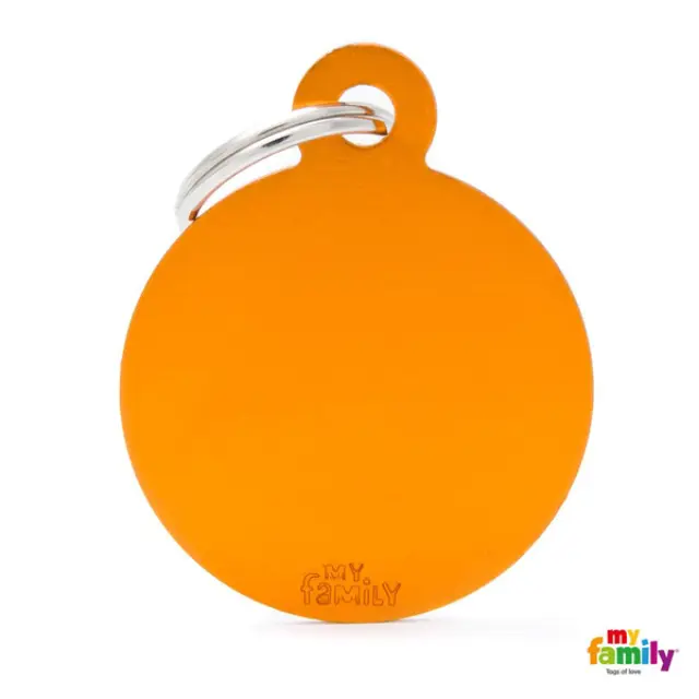 Ταυτότητα Basic Κύκλος Small (3x2 cm) πορτοκαλί