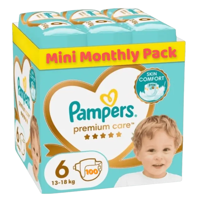 Pampers Premium Care no6 13-18kg MiniMonthly 100τμχ