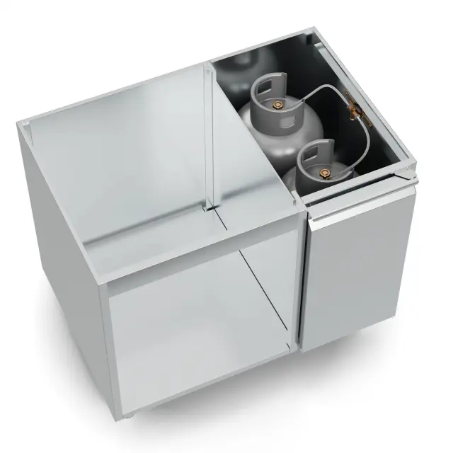 THERMOGATZ - ΕΡΜΑΡΙΟ INOX ΓΙΑ ΦΙΑΛΗ EX7-45 PR - χωρίς πάγκο 2