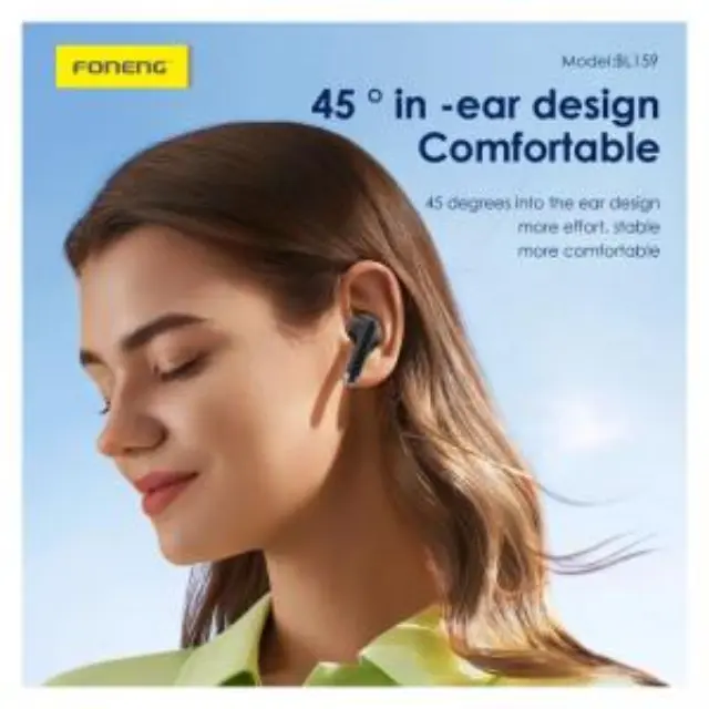 True Wireless Ακουστικά Bluetooth Foneng BL159 με Οθόνη Μαύρο N68681 3