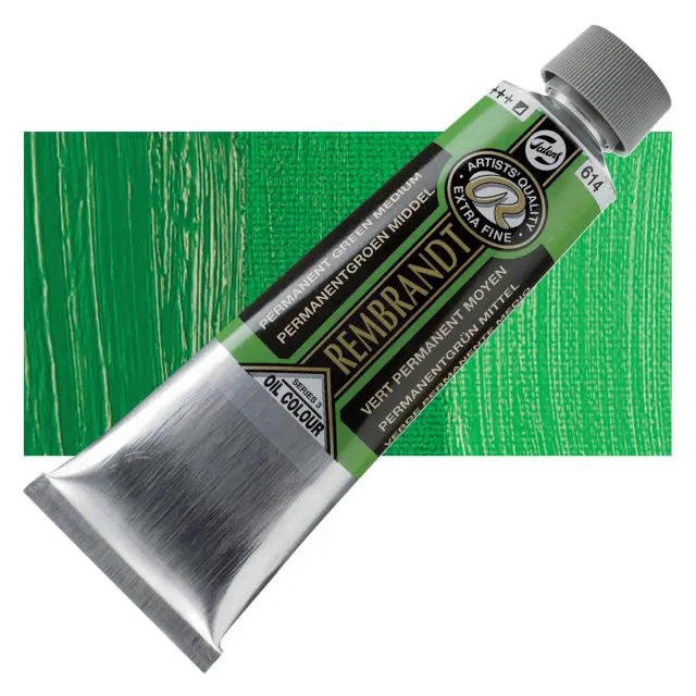 Λάδι Talens Rembrandt - 614 Permanent Green Medium - 150ml