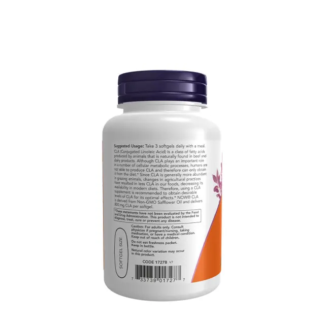 Now Foods CLA (Conjugated Linoleic Acid) 800 mg 90 Softgels 3