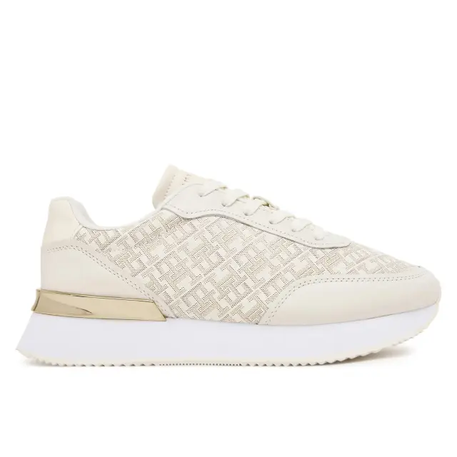 Γυναικεία Δερμάτινα Sneakers Tommy Hilfiger FW0FW09051-YA8 Μπεζ Μπεζ - 36
