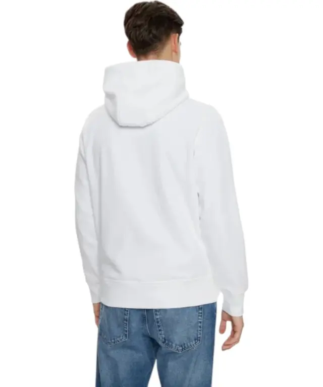 Calvin Klein - Ανδρικό Φούτερ Με Κουκούλα και Τσέπες Minimal Logo Hoodie J30J327076-YAF Λευκό - 2XL 3