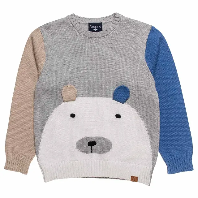 Πουλόβερ 100% cotton με αυτάκια