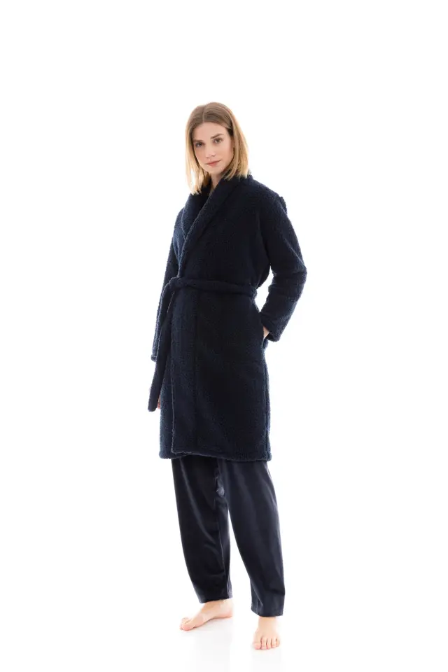 W1480 - Skin - ROBE LONG FLEECE FLUFFY 2