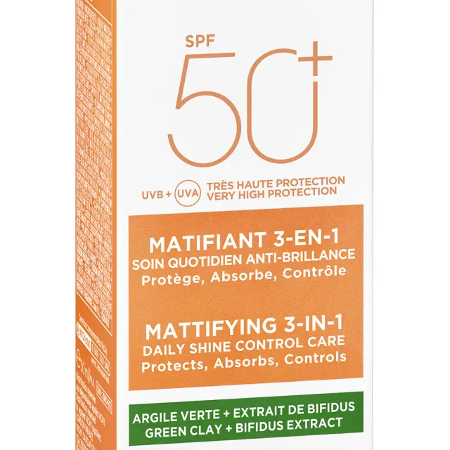 Vichy Capital Soleil Mattifying 3 in 1 Daily Shine Control Care SPF50+ Αντηλιακή Προσώπου που Διατηρεί την Επιδερμίδα Ματ 50ml 3